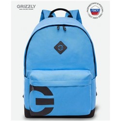 Рюкзак молодежный RQL-317-3/6 синий 30х44х15 см GRIZZLY