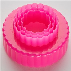 Набор двусторонних пластиковых форм для печенья "Кружочки" 3 размера BE-4308P/3