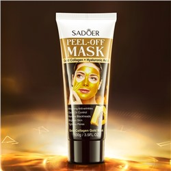 SADOER Очищающая маска-пленка для лица Gold Collagen Gold Mask, 100гр.