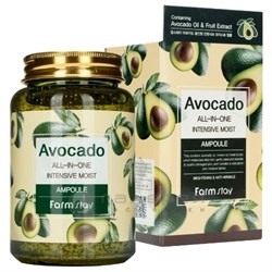 Ампульная сыворотка Farm Stay All In One Avocado Ampoule 250 ml с экстрактом авокадо