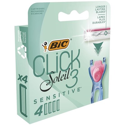 Кассета BIC  CLIC 3 СЕНС 4шт. женский