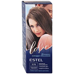 LOVE Крем-краска д/волос 7/71 коричневый перламутр Estel