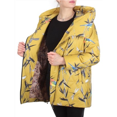 806 YELLOW Куртка демисезонная женская (100 гр. синтепон) размер 52