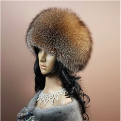 Меховая шапка "Кубанка" мех блюфрост, цвет кристалл.