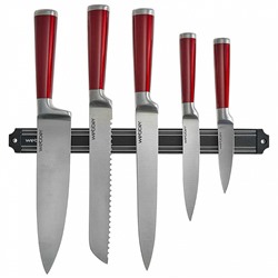 Набор кухонных ножей c магнитным держателем 6 предметов WEBBER ВЕ-2265