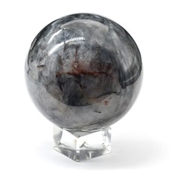 Шар из яшмы серебряной, диаметр 71мм, 507г