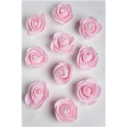 Головки цветов "Роза" мелкая 35 мм (100 шт) SF-2098, светло-розовый №3