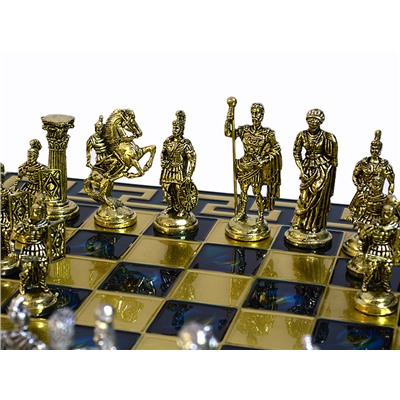 Шахматы с металлическими фигурами "Римляне" 450*450мм