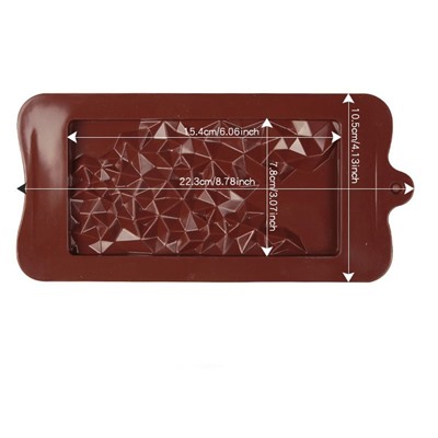 Форма силиконовая для шоколада «Плитка галактика»