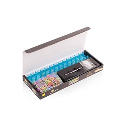 Набор резинок для плетения браслетов в коробке, 30х12х3 см, 600 шт. SH 297014
