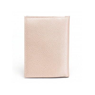 Обложка для авто+паспорт-Croco-ВП-105 натуральная кожа розовый пудра перламутр/корич флотер (234/116)   236742