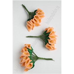 Головки цветов "Каллы" на веточке (144 шт) SF-2278, персиковый