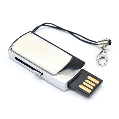 Флеш карта USB на 32GB с кахолонгом, серебристая
