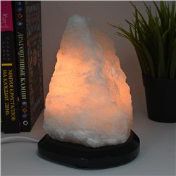 Солевая лампа "Скала" 120*120*170мм 2-3кг, свечение белое.