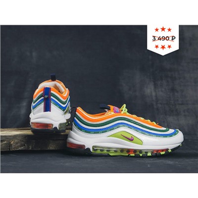 Кроссовки Nike Air Max 97 SE white/green/orange