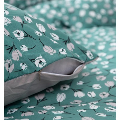 Комплект постельного белья Сатин Вышивка на резинке CNR145