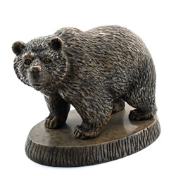 Скульптура из кальцита "Медведь" 180*120*135мм.