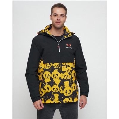 Куртка-анорак спортивная мужская желтого цвета 88629J