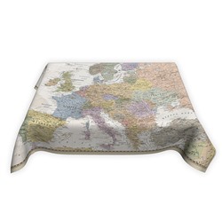 Скатерть с картой Европы в ретро-стиле