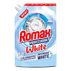 Средство для стирки Romax Professional White Дой-пак 1,5кг