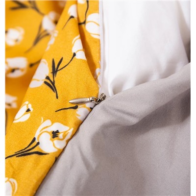 Комплект постельного белья Сатин Вышивка на резинке CNR146