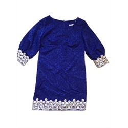 Платье женское, цвет синий, размер 44