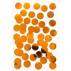 Пайетки круглые 19 мм (50 гр) SF-3070, оранжевый