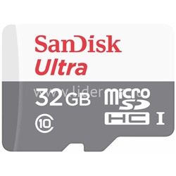 Карта памяти MicroSD 32GB SanDisk К10 (без адаптера) UHS-1 Ultra Android 100MB/s