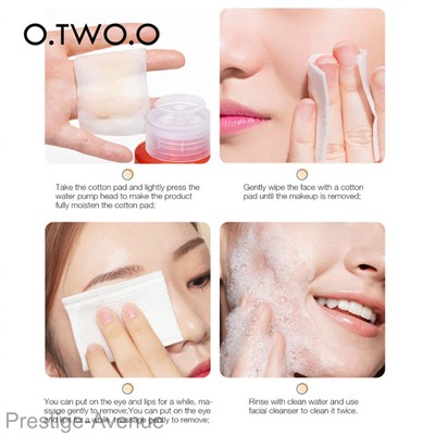O.TWO.O Средство для снятия макияжа с гиалуроновой кислотой Hyaluronic acid moisturizing Makeup Remover Deep Cleaning Soft Texture арт. SC015 300 ml