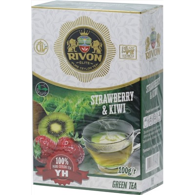 Rivon. YH Strawberry Kiwi (Green Tea) 100 гр. карт.пачка