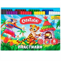 Пластилин  8цв. Creativiki 120г ПЛ08КР