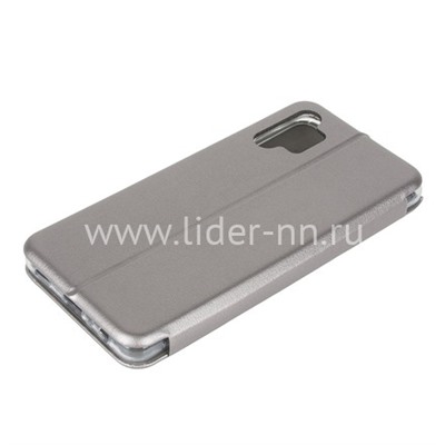 Чехол-книжка для Samsung Galaxy A32 Brauffen (горизонтальный флип) серебро (пакет)