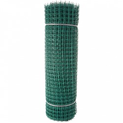 Сетка садовая пластиковая квадратная 33×33 мм, 1×20 м Строительная ПРОФИ зеленая