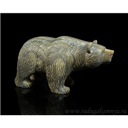 Скульптура из кальцита "Медведь бурый"  195*80*105мм,