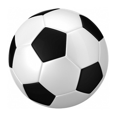 Футбольный мяч, картинка на вафельной бумаге 20 см