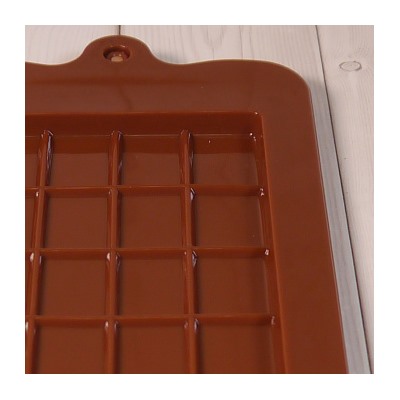 Форма силиконовая для шоколада "Шоколадная плитка" 20*10 см