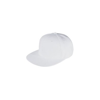 Бейсболка Unit Snapback с прямым козырьком, белая