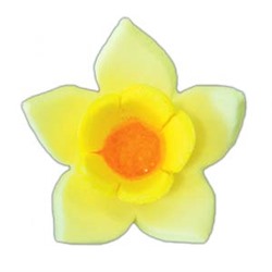 Сахарные цветы "Нарцисс желтый", 9 штук