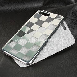 Задняя панель для iPhone7 Plus Силикон (15003ch) серебро