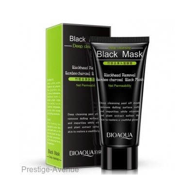BIOAQUA Blackhead Removal Bamboo Charcoal Black Face Mask Deep Cleaning 60g