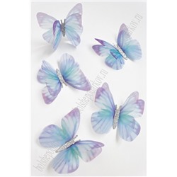 Бабочки шифоновые большие 5,5 см (10 шт) SF-4485, №4