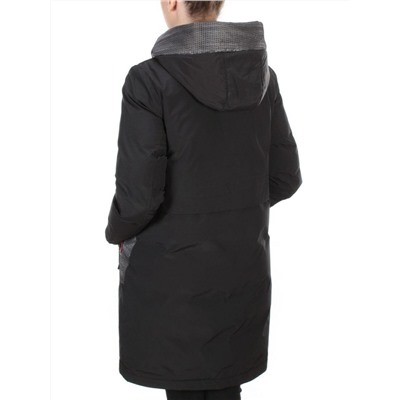 2090 BLACK Куртка зимняя женская AIKESDFRS (200 гр. холлофайбера) размер 52 российский