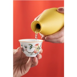 Пиала 60 мл керамическая с рисунком для чая пиала чашка для чайной церемонии "Китайская сказка" #783013
