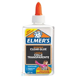 Клей канцелярский Elmers "Clear Glue" 147 мл для слаймов (1 слайм) 2077929, 2077929