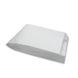 Пакет бумажный 140+50*250 без печати для выпечки белый (2000/100)