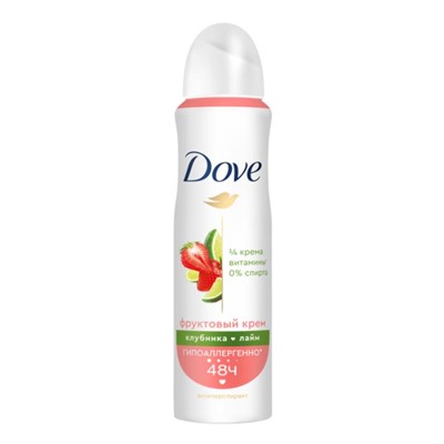 DOVE Дезодорант-спрей антиперсп. Клубника Лайм 150ml