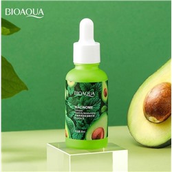 15%+Sale! Bioaqua, Увлажняющая, восстанавливающая сыворотка для лица с экстрактом авокадо, 30 мл.