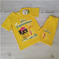 Костюм для мальчика (футболка+шорты) УЗБЕКИСТАН (6-7-8-9)