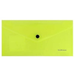 Папка-конверт на кнопке C6 EK Glossy Neon (203*129мм) 180мкм п/прозр. глянец асс. 50303