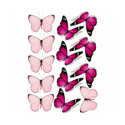 Бабочки №3, картинка на вафельной бумаге 20*30 см